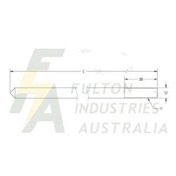 Solid stainless steel lightning finial